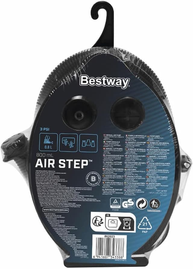 Detalle 2 de Bestway Air Step 800 ML manual foot air pump for inflatables