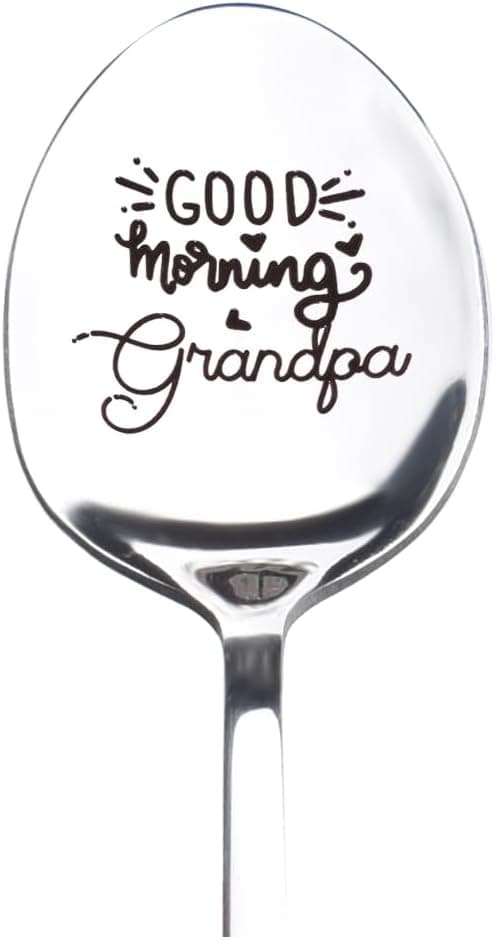 Detalle de Guqqeuc “Good Morning My Love” Spoon Gift for Couples – romantic daybreak spoon for two