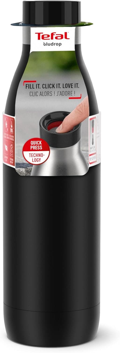 Thumbnail 5 de Botella Tefal BLUDROP 0,7L Inoxidable con Sistema Quick Press 🥤