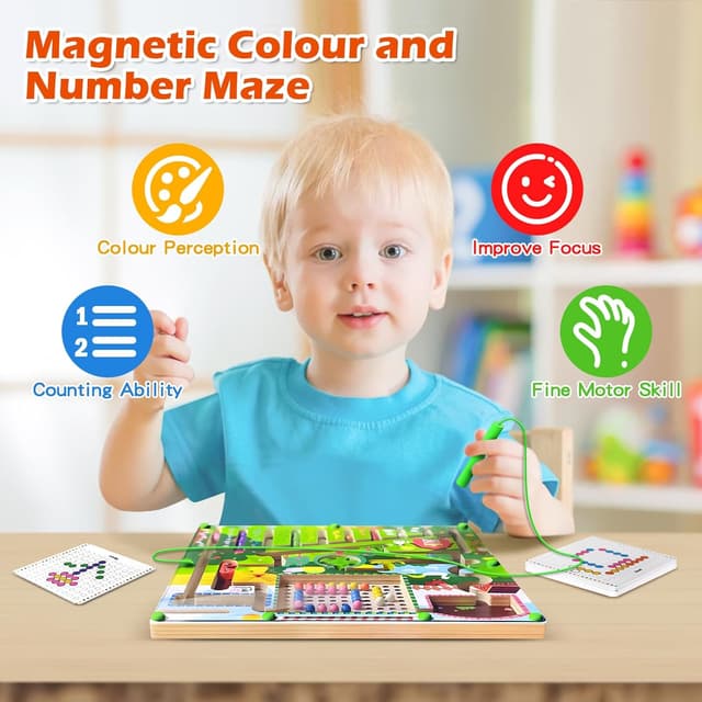 Detalle de Montessori Magnet-Labyrinth ab 3 Jahren