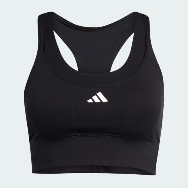 Detalle 2 de Adidas Sujetador Run Pocket Medium Support negro