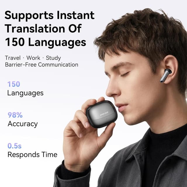 Detalle de BEARTAIN MS106 AI translation earbuds