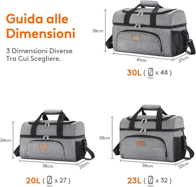 Thumbnail 1 de Lifewit Borsa Frigo 23L Borsa Termica Morbida