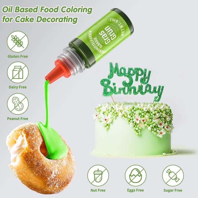 Detalle 2 de Wwtop Fettlösliche Lebensmittelfarben 6 ml 🎨