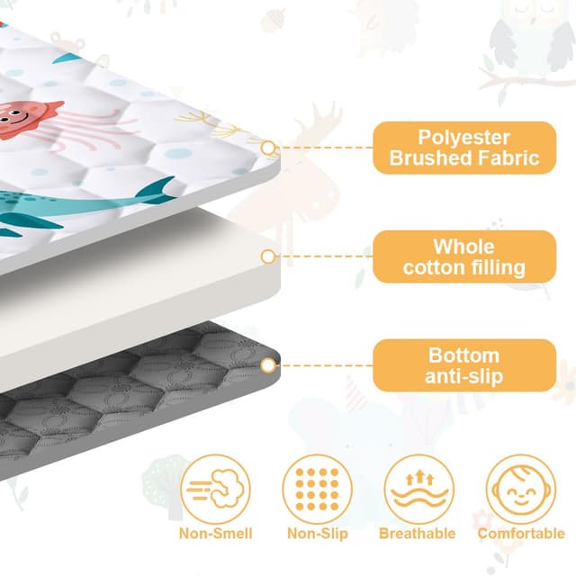 Detalle 1 de Aolso Baby Spielmatte 127x127 cm