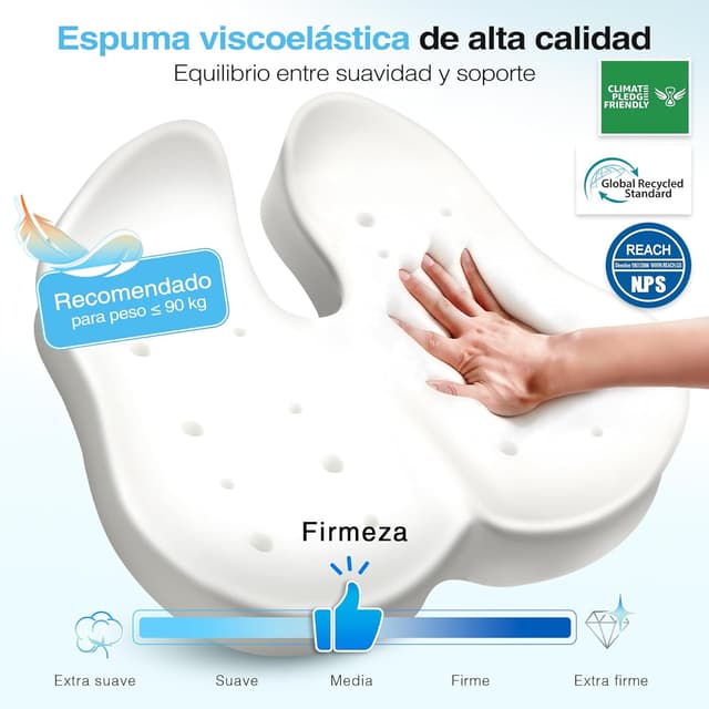 Detalle 2 de POOTACK Cojin Silla Oficina cojín ergonómico