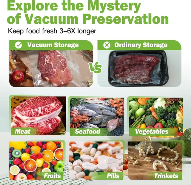 Detalle 2 de Omtofo Vakuumierfolie 9 Rollen 190µm