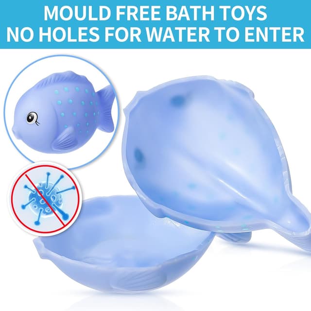 Detalle de No Hole No Mould Baby Bath Toys 9PCS bath toys