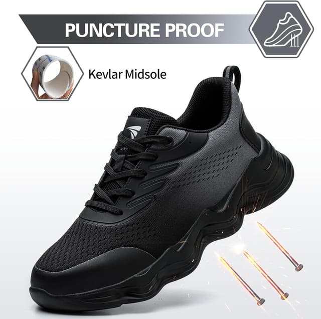 Thumbnail 4 de Steel toe safety trainers with 200J protection