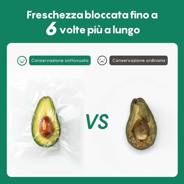 Thumbnail 6 de FRESKO Sacchetti sottovuoto alimenti 2 rotoli 20 x 600 cm: ritagliabili, senza BPA