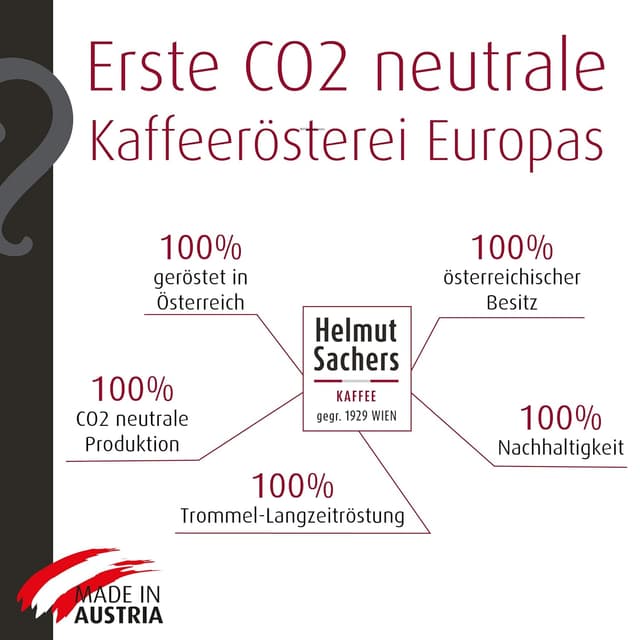 Detalle 2 de Helmut Sachers Kaffee De Luxe Intensität 4/5 – 100% Arabica ganze Bohnen (500 g)