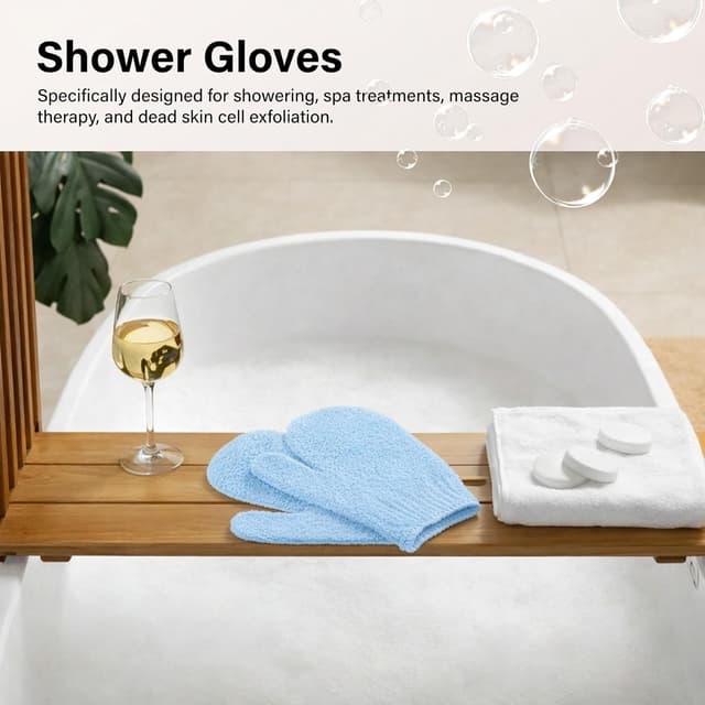 Thumbnail 6 de Exfoliating gloves 12pc bamboo mitts