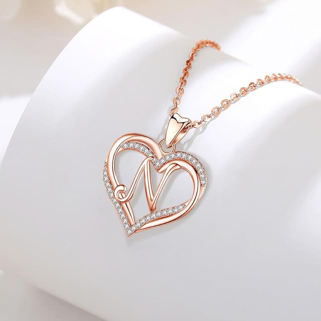 Detalle de INFUSEU collana lettera A cuore 20 pollici