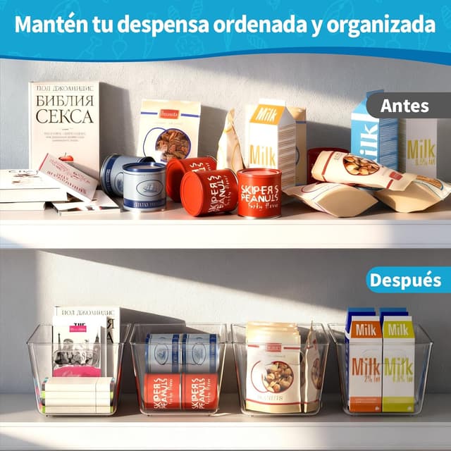 Thumbnail 6 de KJIXYUNG Organizador Nevera 4 unidades