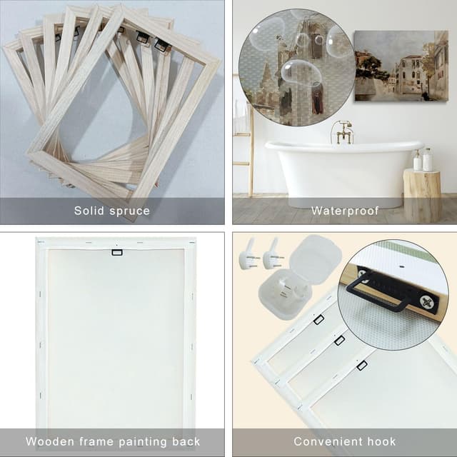 Thumbnail 6 de prinfantasy Framed Canvas Wall Art (40cm x 30cm) – One Piece Bedroom, Living Room & Kitchen Decor Print