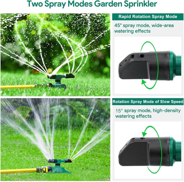 Detalle de HTLY SPR Automatic Garden Sprinkler (360° rotating, 3 arms)