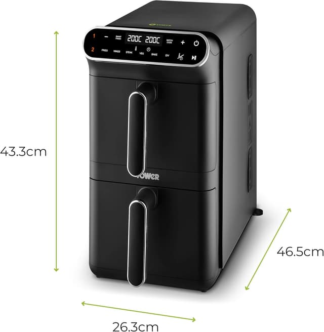 Thumbnail 4 de Tower T17190 Vortx XL Dual Stack Air Fryer