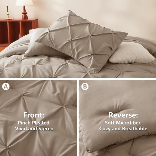 Detalle de CozyLux 7-piece Queen bedding set