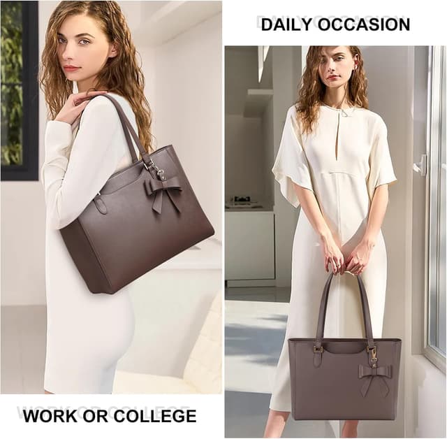 Detalle 2 de KTMOUW Shopper-Tasche für Damen – wasserdichte Tote Bag für Büro, Schule & Alltag (35 × 13,5 × 28 cm)