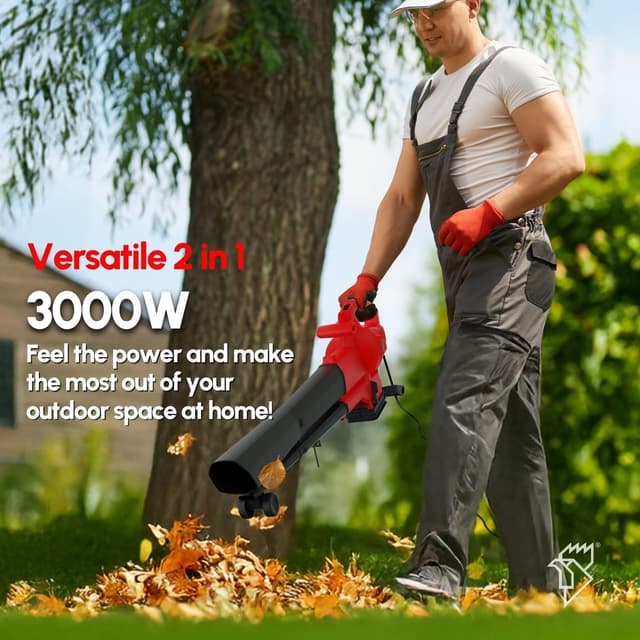Detalle de Casals Soplador/Aspirador de Hojas 3000W 🌿 Limpieza Rápida y Eficiente