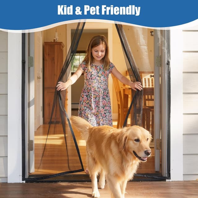 Detalle 2 de Velway zanzariera magnetica 90 x 210 cm