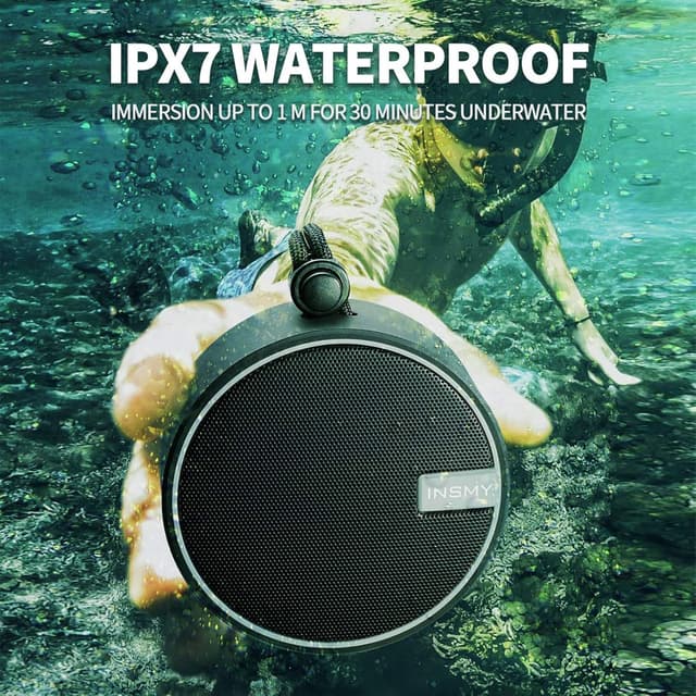 Thumbnail 1 de INSMY C12 Waterproof Bluetooth Shower Speaker 1200mAh