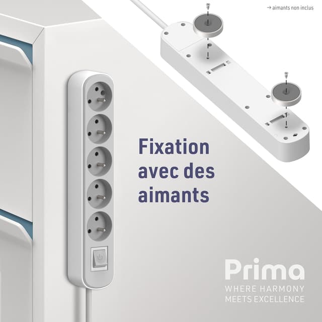 Detalle de Electraline 32022 multiprise 5 prises 16 A