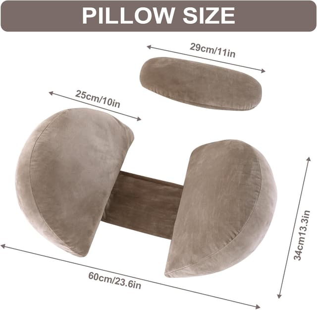 Thumbnail 6 de SHANNA Neu Schwangerschaftskissen einstellbar – Komfort-Bodypillow für Bauch, Taille & Ganzkörper