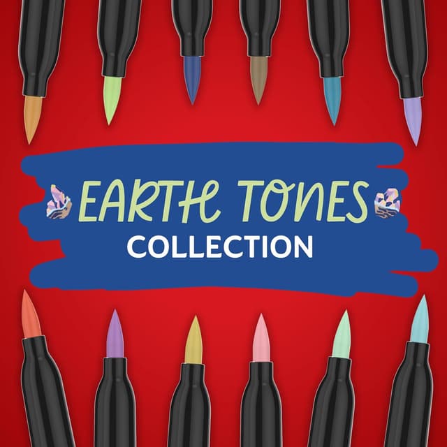 Thumbnail 1 de Sharpie Brush Earth Tones, 12 marqueurs