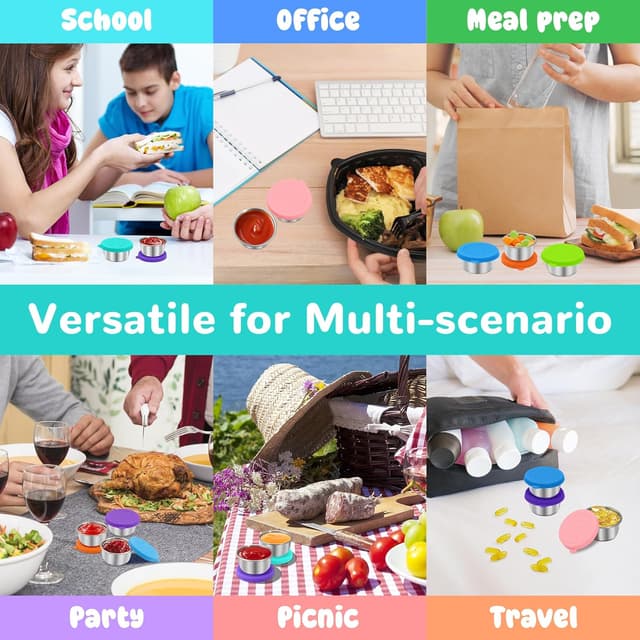 Thumbnail 6 de LIEMAND 6x1.6 oz Salad Dressing Containers leakproof 🥗