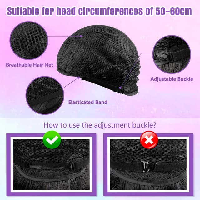 Thumbnail 2 de ZHOAOUAO Perruque cosplay 60 cm đźŽ