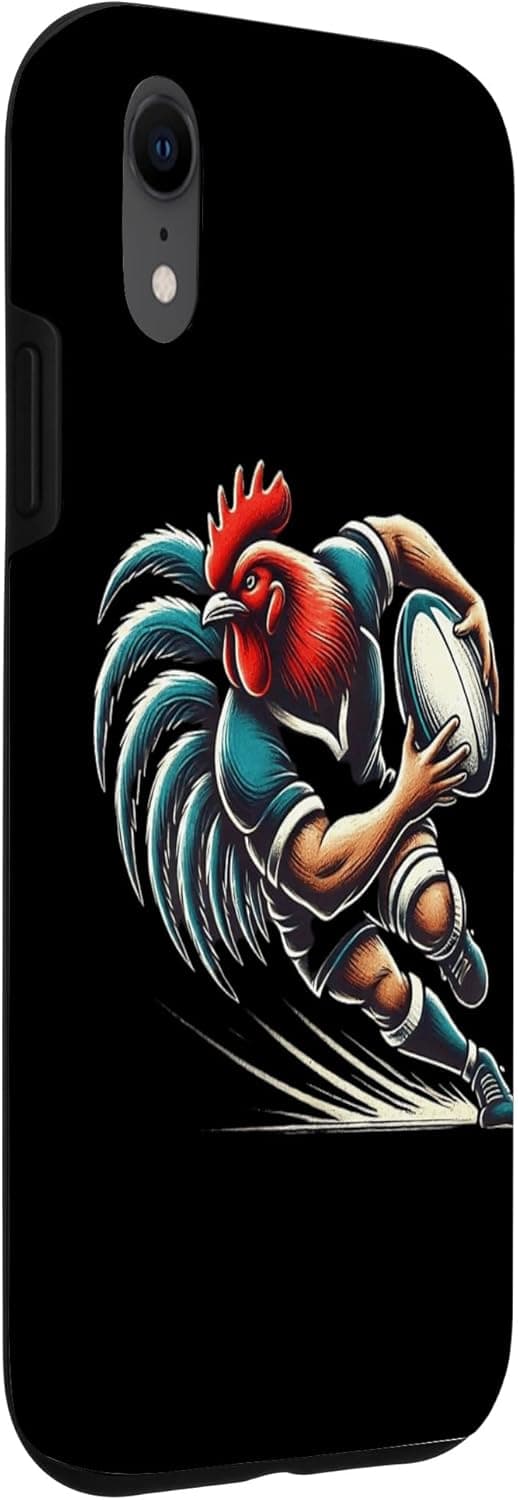Detalle de Coque Rugby Coq pour iPhone XR