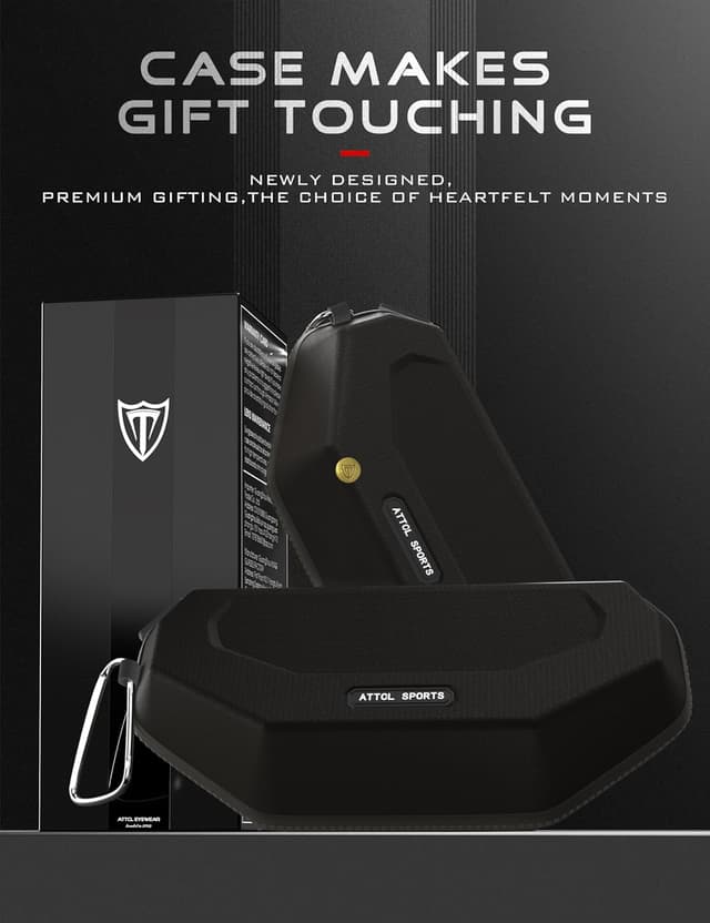 Thumbnail 6 de ATTCL Herren-Sonnenbrille polarisiert für Sport – UV400, leichter Wrap-Around-Alu-Mg-Rahmen