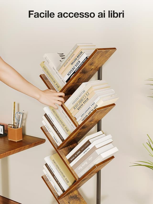 Thumbnail 6 de Coleshome libreria in legno a 6 ripiani