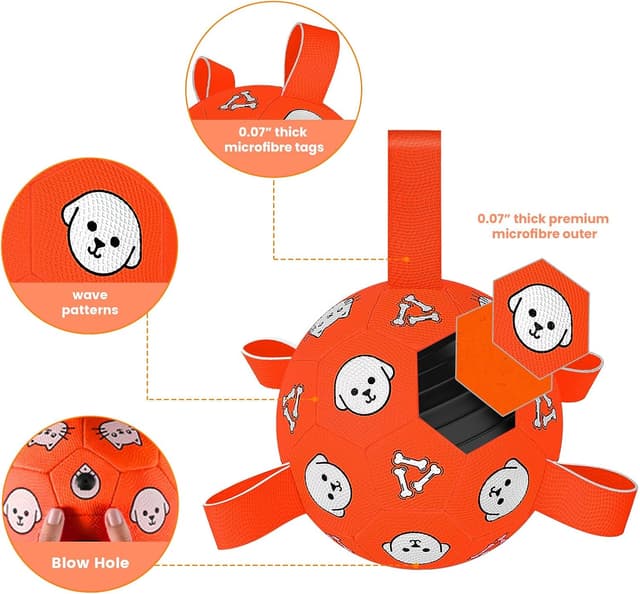 Detalle 2 de WYNTRIUM WYNTRIUM dog football 6 inch