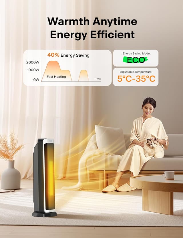 Detalle de Pelonis ceramic space heater 2000W