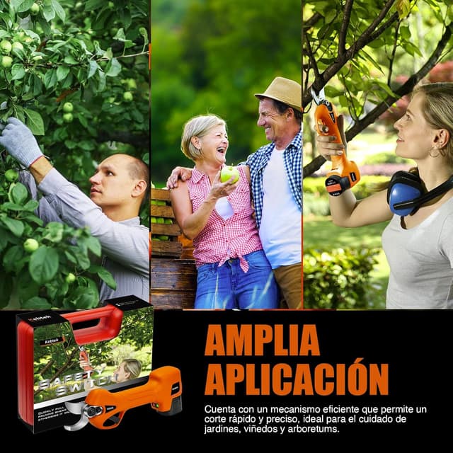 Thumbnail 7 de Kebtek Tijeras de Podar Eléctricas Profesionales ⚡ 25mm