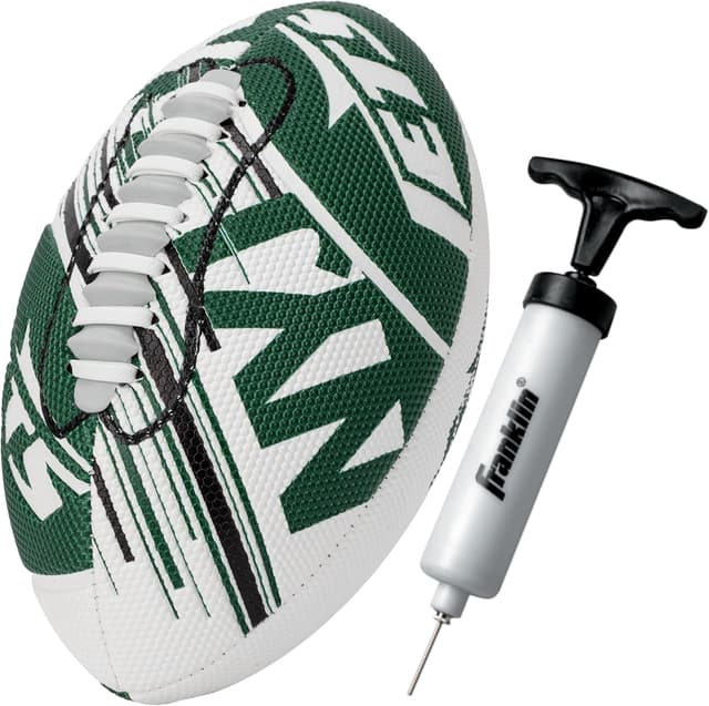 Detalle de Franklin Sports NFL Team Mini Footballs (Youth 8.5") + Air Pump Set