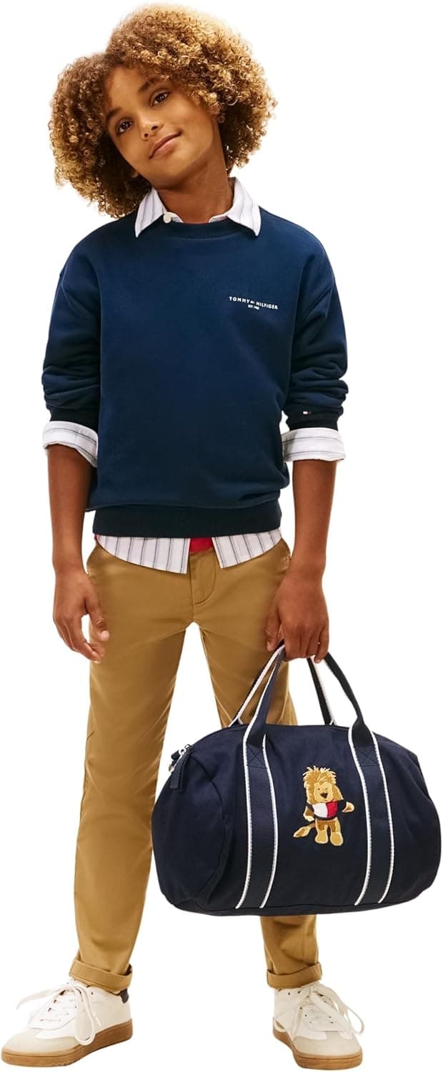 Detalle de Tommy Hilfiger Mini Corp felpa pullover C-Neck unisex KS0KS00665