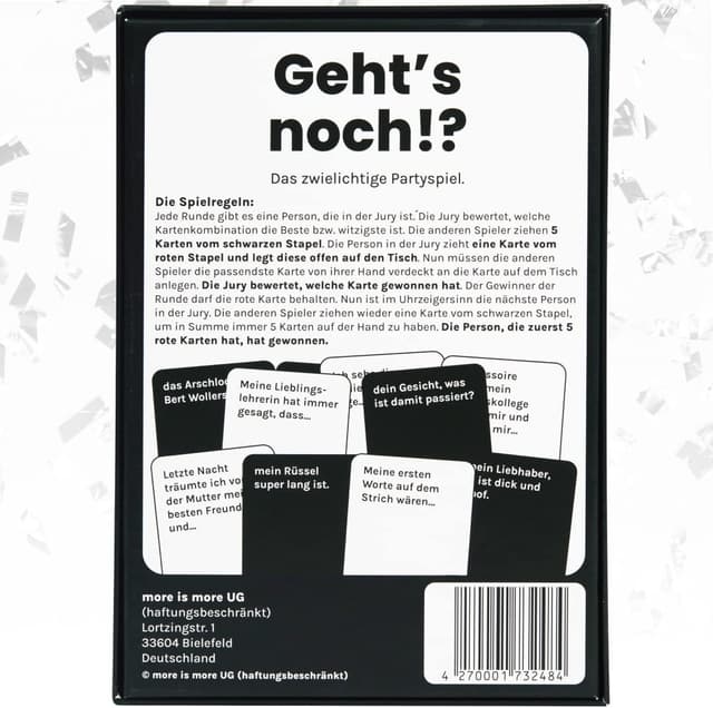 Thumbnail 5 de more is more Geht's noch!? Partyspiel 380 Karten 🎲