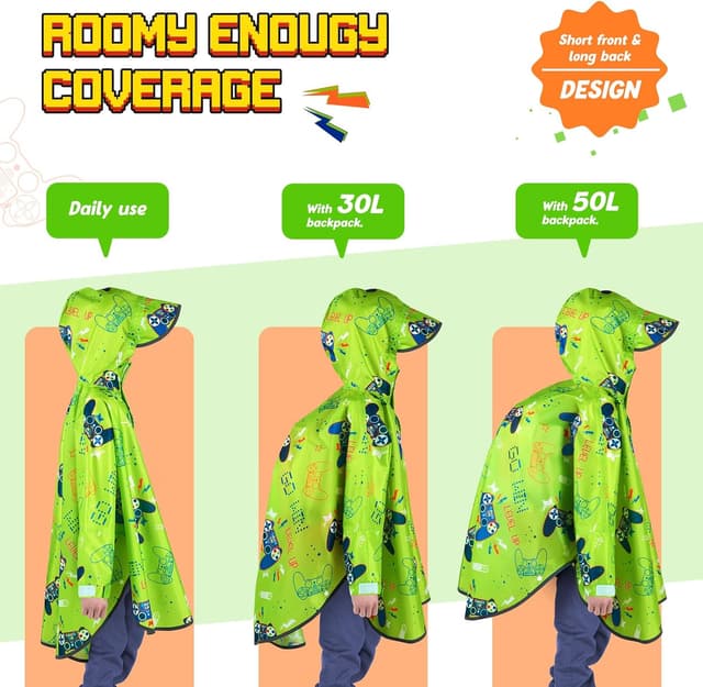 Detalle 1 de WAWSAM Regenponcho Kinder Regenjacke