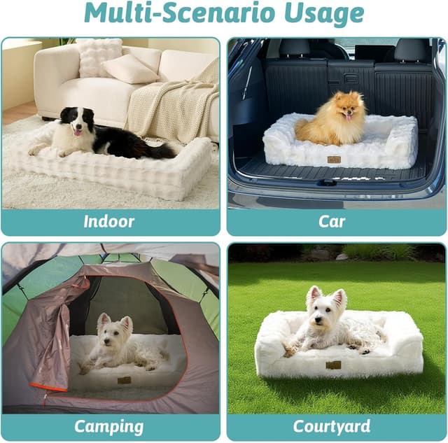 Thumbnail 6 de COZY KISS Faux Fur Orthopedic Dog Bed