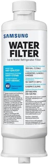 Thumbnail 6 de Samsung HAF-QIN-2P/EXP Genuine Refrigerator Water Filter (Pack of 2) | 6-Month Life