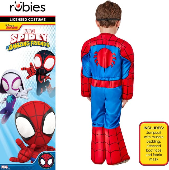 Detalle 2 de Rubies Spider-Man Deluxe Toddler Costume