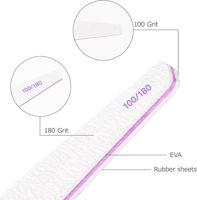 Thumbnail 5 de Limas de uñas profesional 40 piezas 180/240 grit