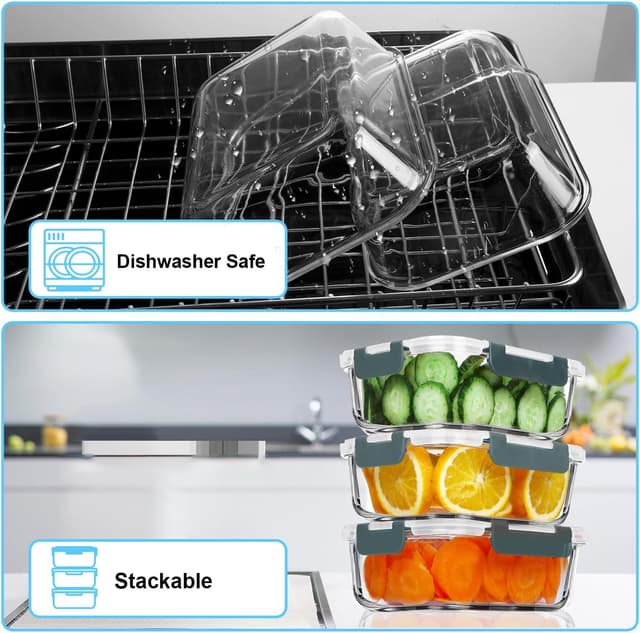 Thumbnail 3 de VERONES 36 OZ Meal Prep Containers 🍱