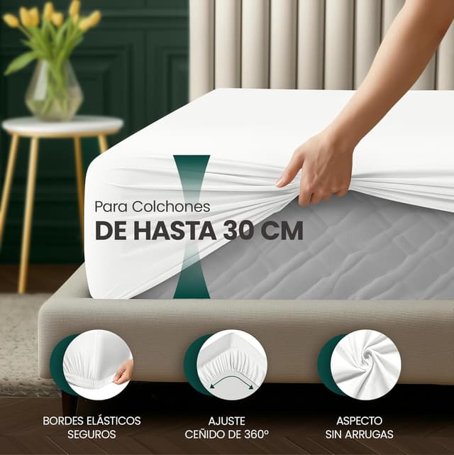 Detalle 2 de Utopia Bedding Sabana Bajera 160x200x30 cm