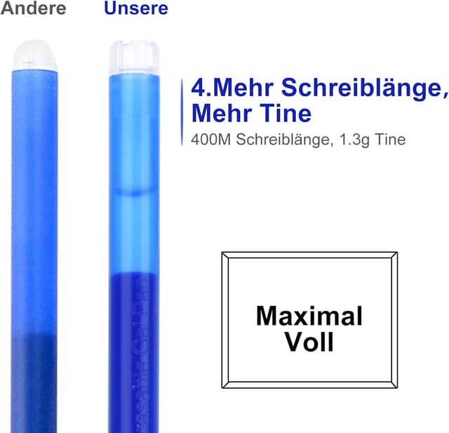 Detalle 2 de LVZONGXIN Radierbare Ersatzmine 0,7 mm ✏