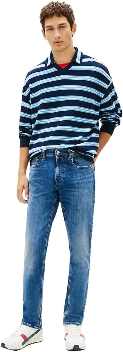 Detalle de Tommy Jeans Scanton Slim BJ1231 DM0DM22960 uomo, jeans sottile