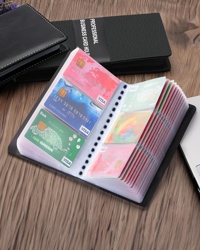 Thumbnail 6 de Zacro 240 porta biglietti da visita in PVC, nero